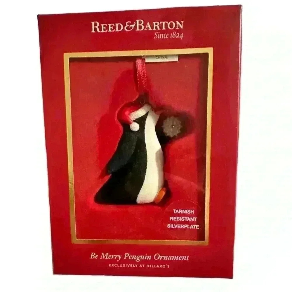 Reed & Barton Be Merry Penguin Ornament (Dillard’s Exclusive) New In Box